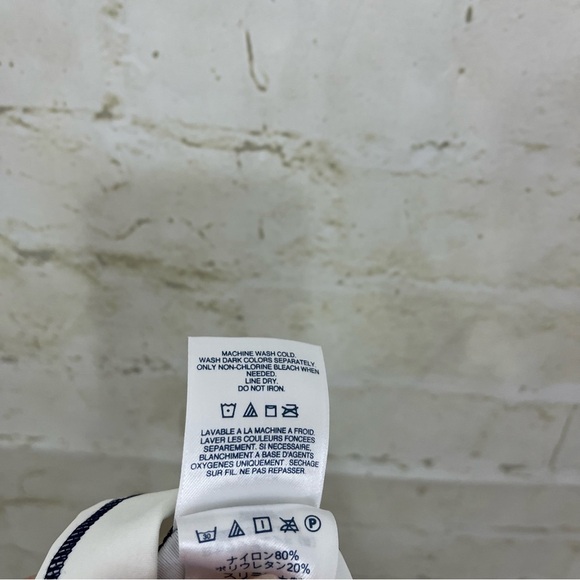 Lands End White Rash Guard Short Sleeve Swim Shirt - Picture 8 of 8